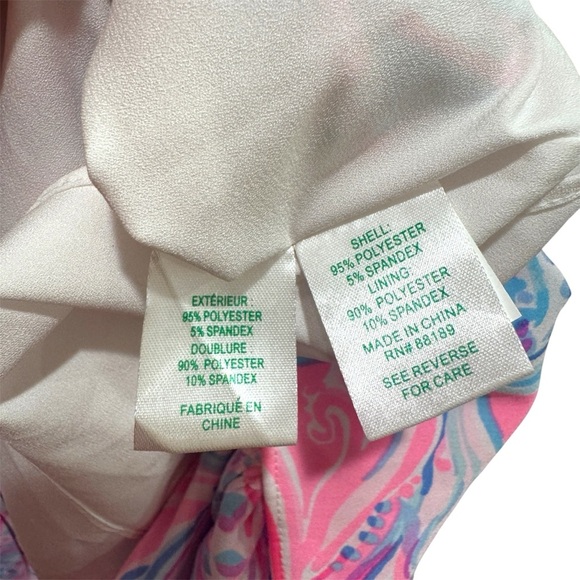 Lilly Pulitzer Joselyn Faux Wrap Dress Prosecco Pink Don’t Be Jelly Resort Sz 12 - Picture 11 of 15